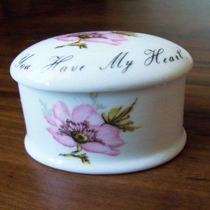 Porcelain trinket box (#EV403)